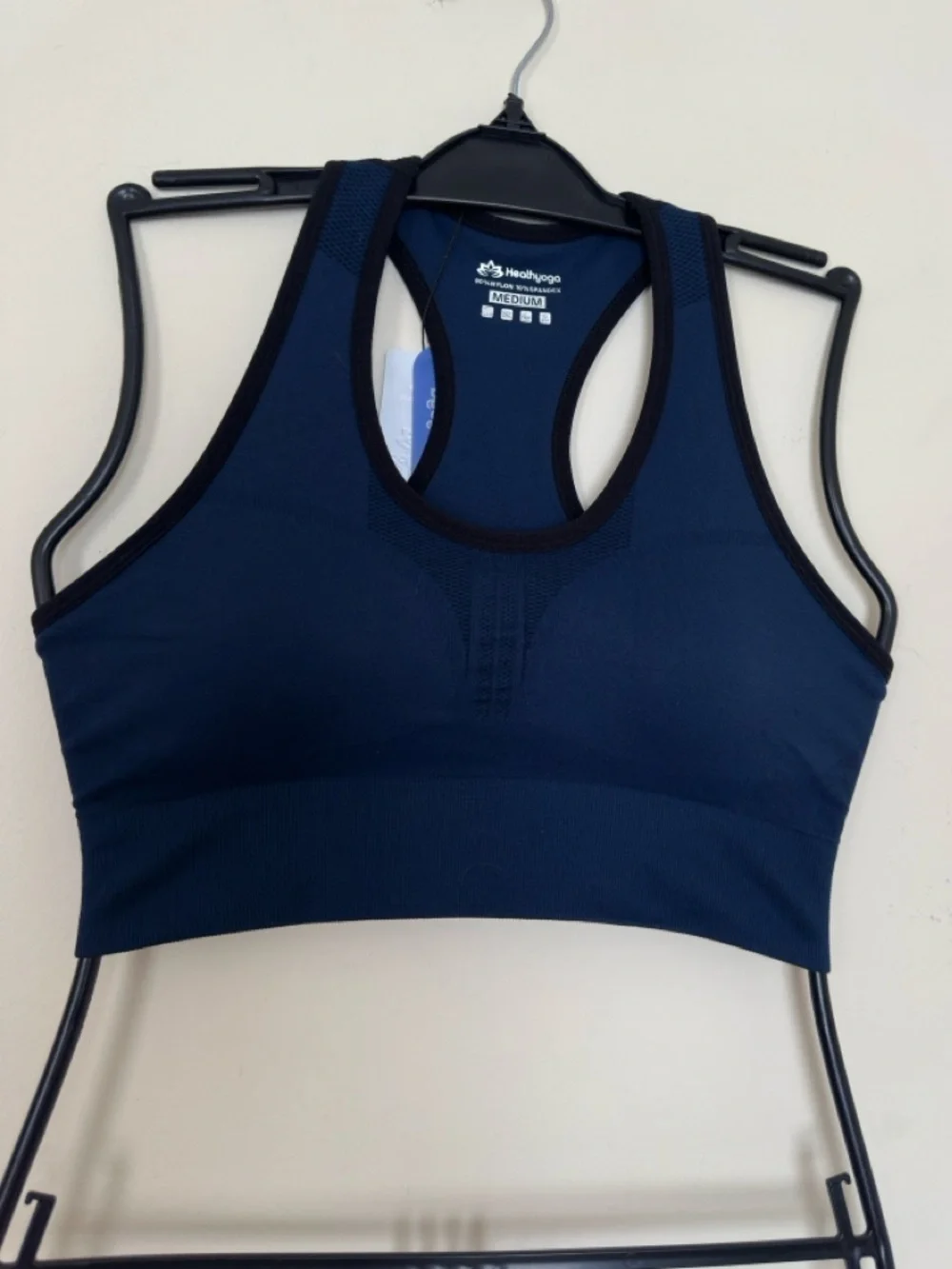 Healthyoga 3 Pack High Impact Racerback Sports Bras Medium Seamless Wireless NWT